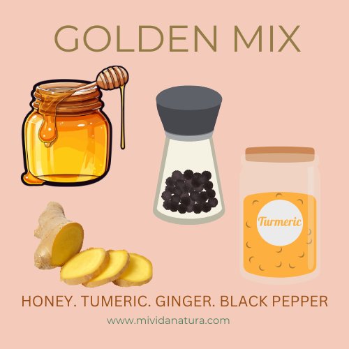 TUMERIC GINGER BLACK PEPPER HONEY
